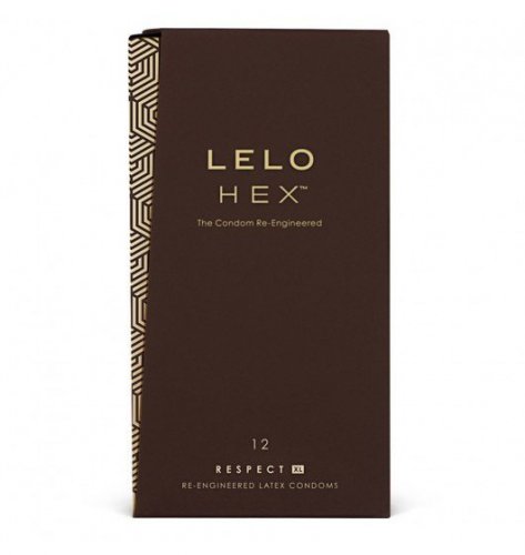Lelo HEX Respect XL - prezerwatywy lateksowe 12 sztuk