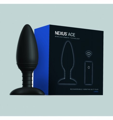 Wibrujący korek analny - Nexus Ace Large