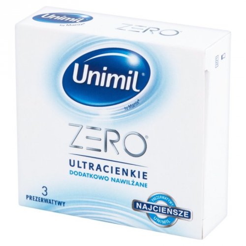 Unimil Zero Box 3 - Prezerwatywy ultracienkie
