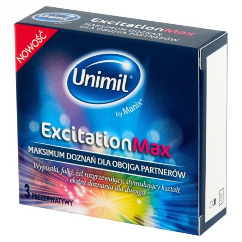 Unimil Excitation Max Box 3 - prezerwatywy 