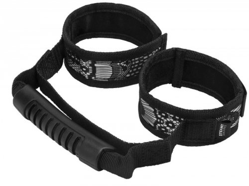 Steamy Shades Control Cuffs with Bag Handle - kajdanki z uchwytem BDSM