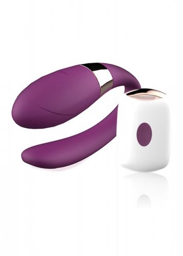 Wibrujące Jajeczko Dla Par- Intensywny Stymulator-V-Vibe Purple USB 7 Function / Remote Control 
