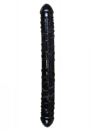 Boss Series Flexible Double Dong - podwójne dildo, czarne