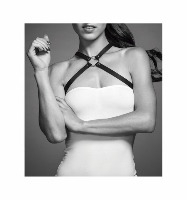 Bijoux Indiscrets MAZE Chest Thin Harness Black- Uprząż na klatkę piersiową