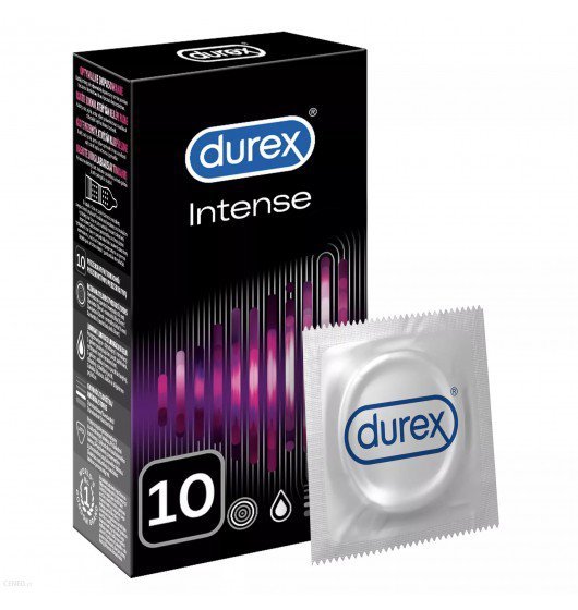 Durex Intense  10 szt. - prezerwatywy stymulujące z prążkami