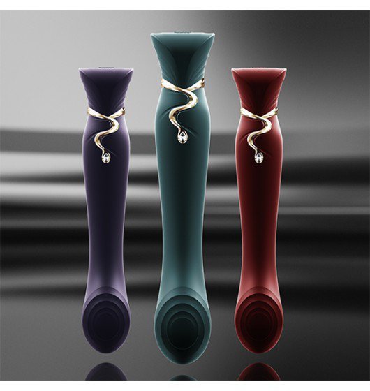 Zalo Legend Queen Set G-Spot Pulse Wave Vibrator Jewel Green - wibrator do punktu G