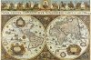 3000 ELEMENTÓW Wielka Mapa Świata 1665r