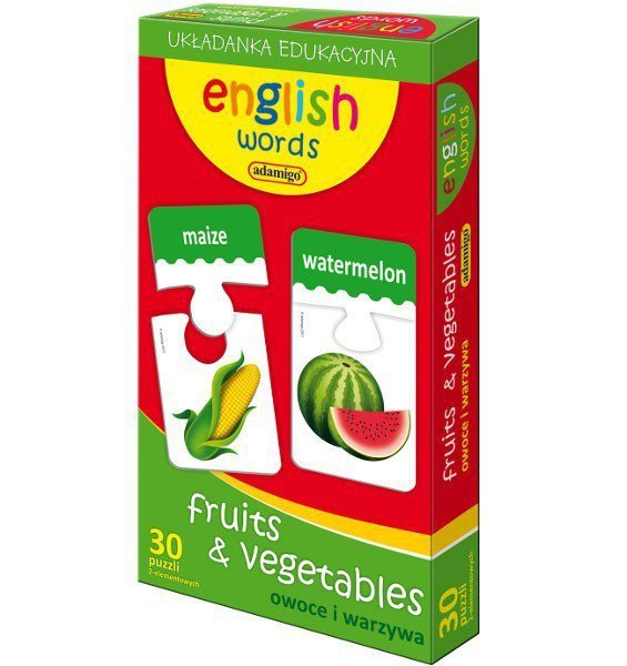Puzzle Edukacyjne Owoce i Warzywa angielski