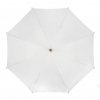 ECO Impliva biała parasolka z drewnianą rączką