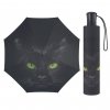 Czarny kot mini parasolka półautomatyczna
