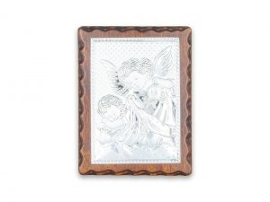Obrazek 13x11,5 na drewnie - Anioł Stróż