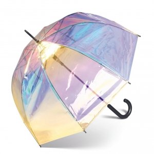 Shiny - parasol przezroczysty z efektem holo