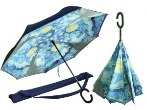 Parasol odwrotnie otwierany - van Gogh - Gwiaździsta noc 