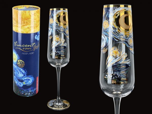 Kieliszek do szampana - Vincent van Gogh - Gwiaździsta noc