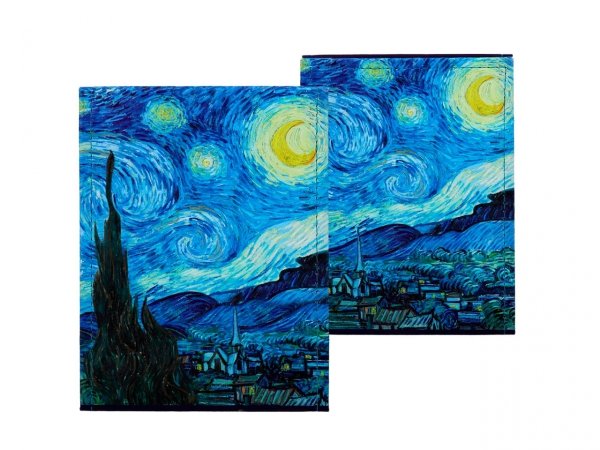 Duże lusterko w etui - van Gogh - Gwiaździsta noc