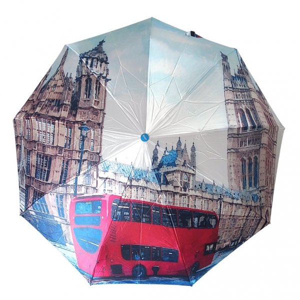 Londyn - autobus - parasolka satynowa full-auto + gift box