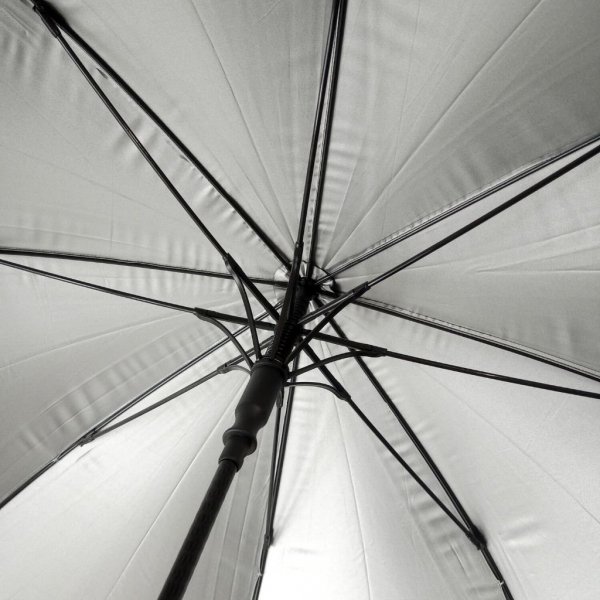 Falcone® elegancki czarno-srebrny parasol XXL 120cm