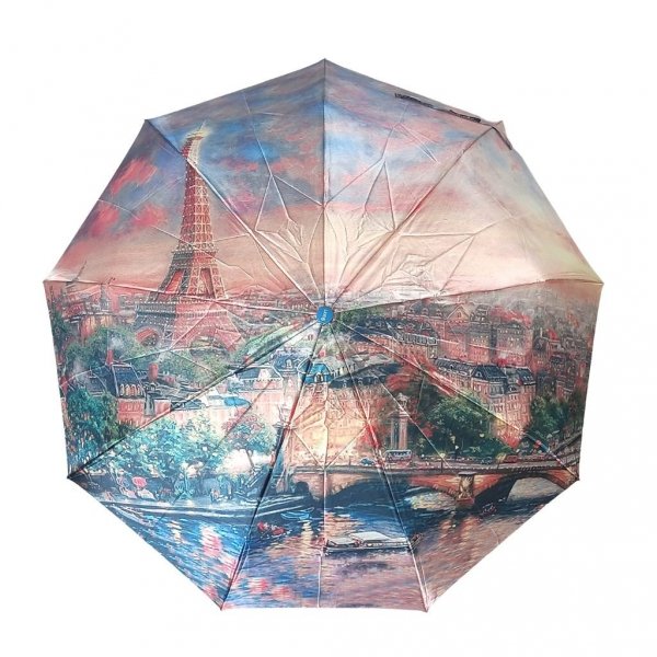 Paryż wiosną - parasolka satynowa full-auto + gift box