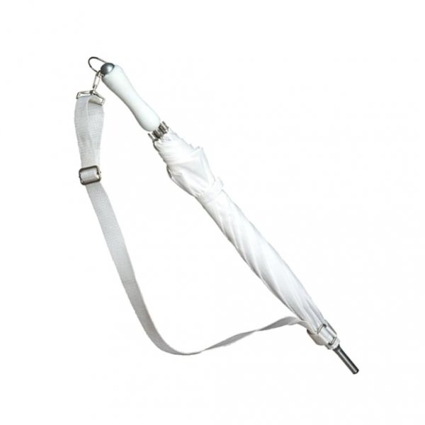 Falcone® biały parasol z paskiem na ramię