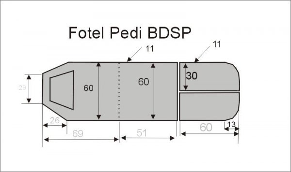 Prześcieradła  komplet na fotel MBS typ BSDP 8222 