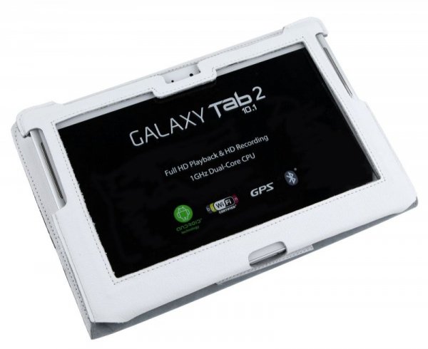 KOM0429 Etui białe dedykowane do Samsung Galaxy Tab P5100