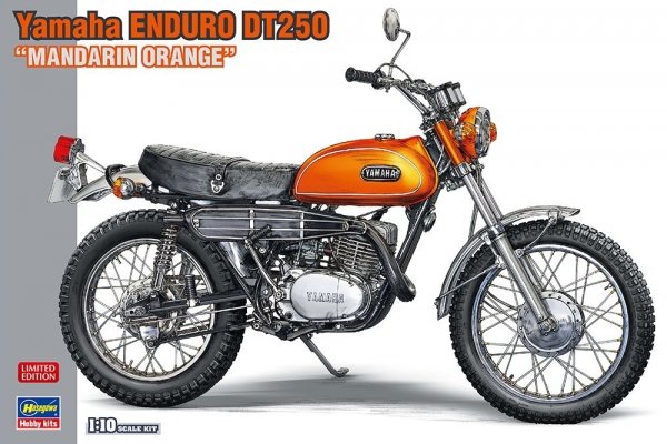 Hasegawa SP529-52329 Yamaha Enduro DT250 &quot;Mandarin Orange&quot; 1/12