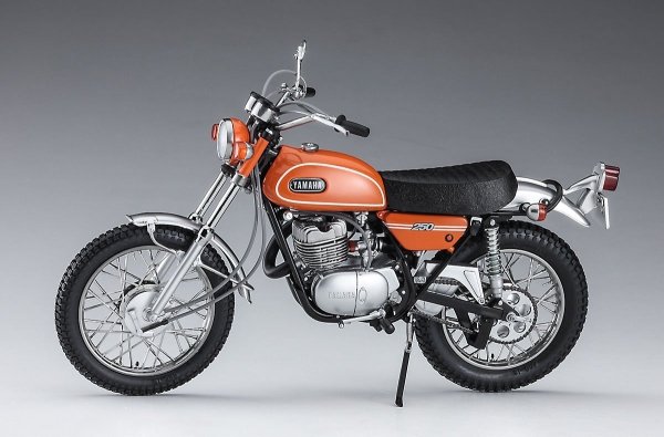 Hasegawa SP529-52329 Yamaha Enduro DT250 &quot;Mandarin Orange&quot; 1/12