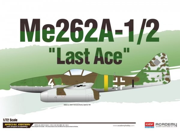 Academy 12542 Me262A-1/2 Last Ace 1/72