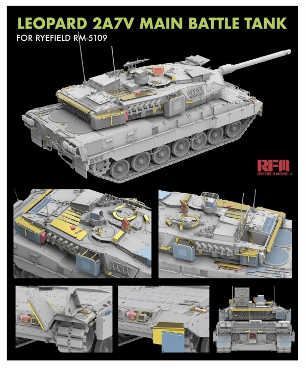 RFM-2069 Upgrade Solution Series Leopard 2A7V Main Battle Tank 1/35