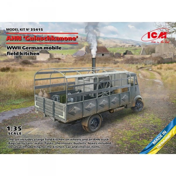 ICM 35415 AHN &quot;Gulaschkanone&quot; WWII German Mobile Field Kitchen 1/35