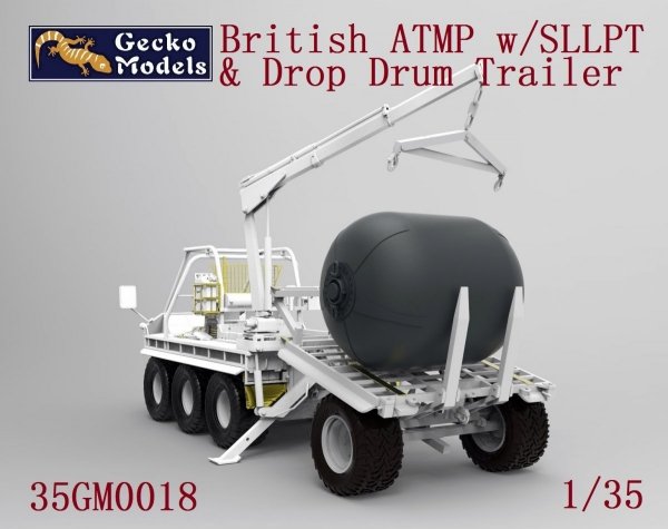 Gecko Models 35GM0018 British ATMP w/SLLPT &amp; Drop Drum Trailer 1/35 