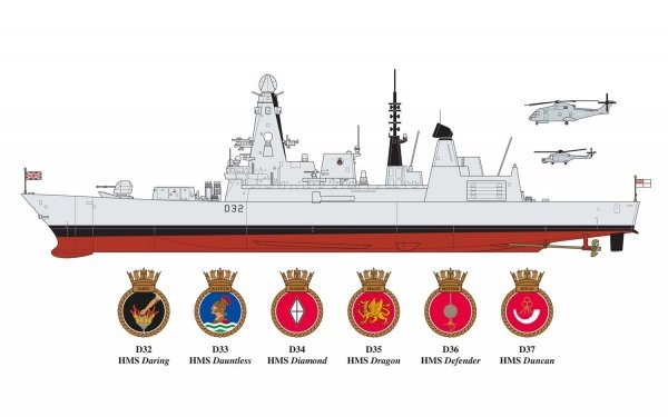 Airfix 12203 Type 45 Destroyer1/350