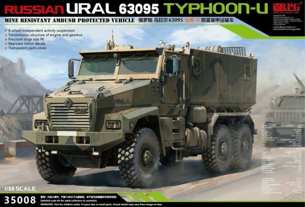 RPG 35008 Russian URAL 63095 Typhoon-U MRAP 1/35 