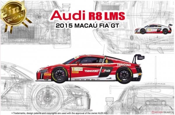 NuNu 24024 Audi R8 LMS GT3 2015 FIA GT3 World Cup 1/24