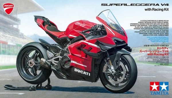 Tamiya 14143 1/12 Ducati Superleggera V4 with Racing Kit