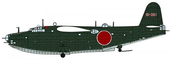 Hasegawa 02522 Kawanishi H8K2 Type 2 Flying Boat Model 12 '851st Flying Group' 1/72