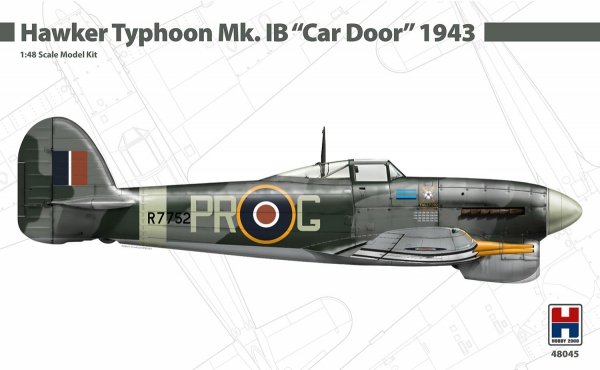 Hobby 2000 48045 Hawker Typhoon Mk. IB "Car Door" 1943 1/48 (Hasegawa + Cartograf)