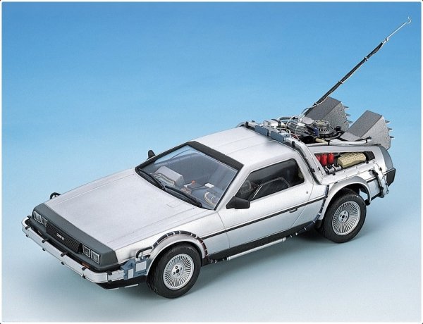 Aoshima 05916 1/24 MOVIE BT#01 Back To The Future De Lorean from part 1