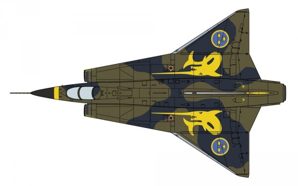 Hasegawa 07547 J35J Draken 'F10 Special Marking' 1/48