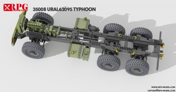 RPG 35008A Russian URAL 63095 Typhoon-U MRAP with sagged wheels 1/35 