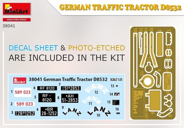 MiniArt 38041 German Traffic Tractor D8532 1/35 