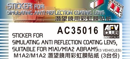 AFV Club AC35016 Sticker For Abrams 1/35