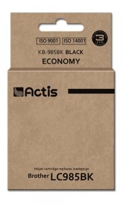 Tusz ACTIS KB-985Bk (zamiennik Brother LC985BK; Standard; 28,5 ml; czarny)