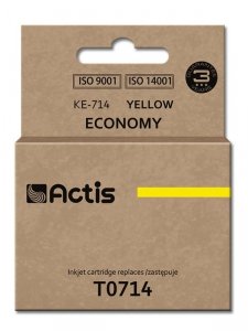 Tusz ACTIS KE-714 (zamiennik Epson T0714, T0894, T1004; Standard; 13.5 ml; żółty)