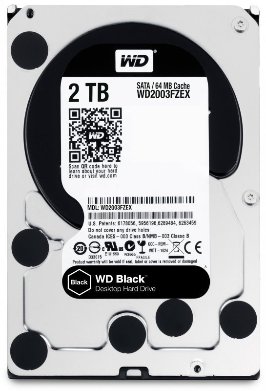 Dysk HDD WD Black WD2003FZEX (2 TB ; 3.5&quot;; 64 MB; 7200 obr/min)