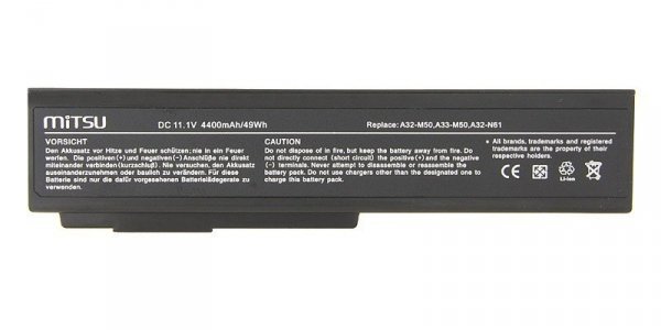 Bateria MITSU BC/AS-M50 (49 Wh; do laptopów Asus)