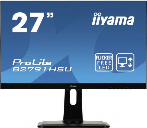 Monitor IIYAMA ProLite B2791HSU-B1 (27&quot;; TN; FullHD 1920x1080; DisplayPort, HDMI, VGA; kolor czarny)