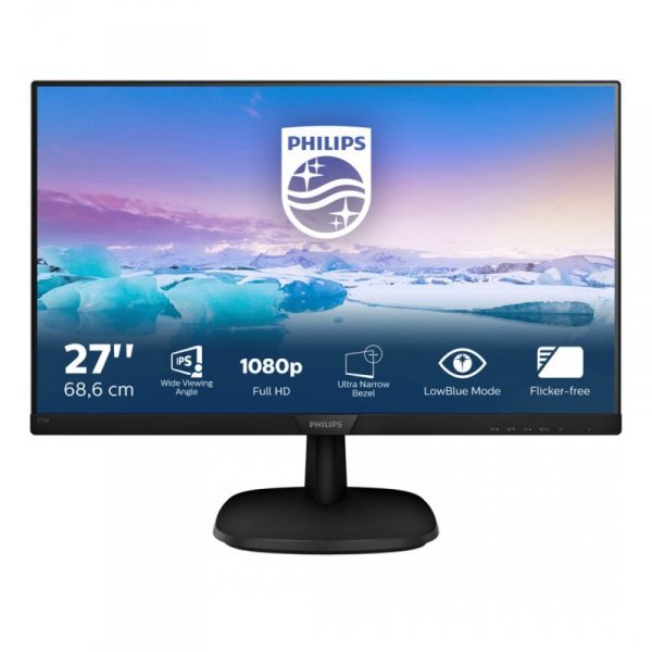 Monitor Philips 273V7QJAB/00 (27&quot;; IPS/PLS; FullHD 1920x1080; DisplayPort, HDMI, VGA; kolor czarny)