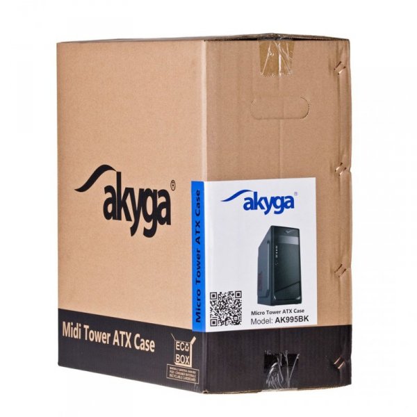 Obudowa Akyga AK995BK (ATX, Micro ATX, Mini ITX; kolor czarny)