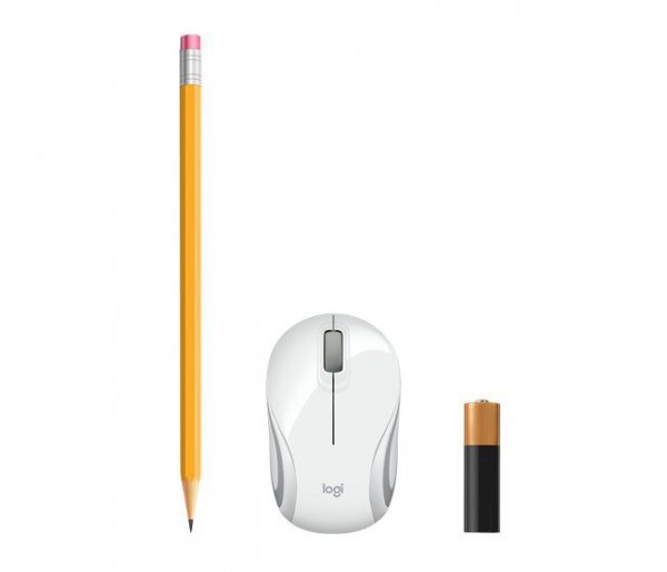 Mysz Logitech M187 910-002735 (optyczna; 1000 DPI; kolor biały)